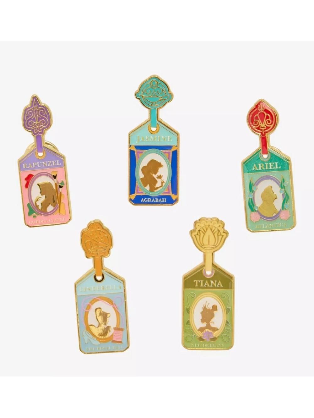 Disney Princess Luggage Tag Blind Box Enamel Pin